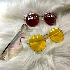 NWOT Bundle of 3 sunglasses from Fashion Nova and Forever 21